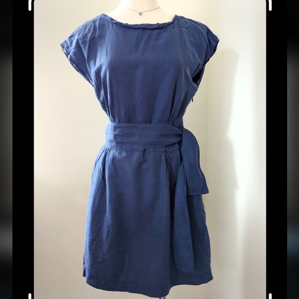 Elegant Blue Women's Dress
